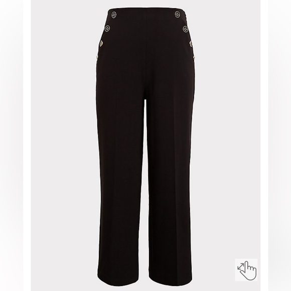 TORRID 10R WIDE LEG STUDIO REFINED CREPE HIGH-RISE PANT - Picture 5 of 8